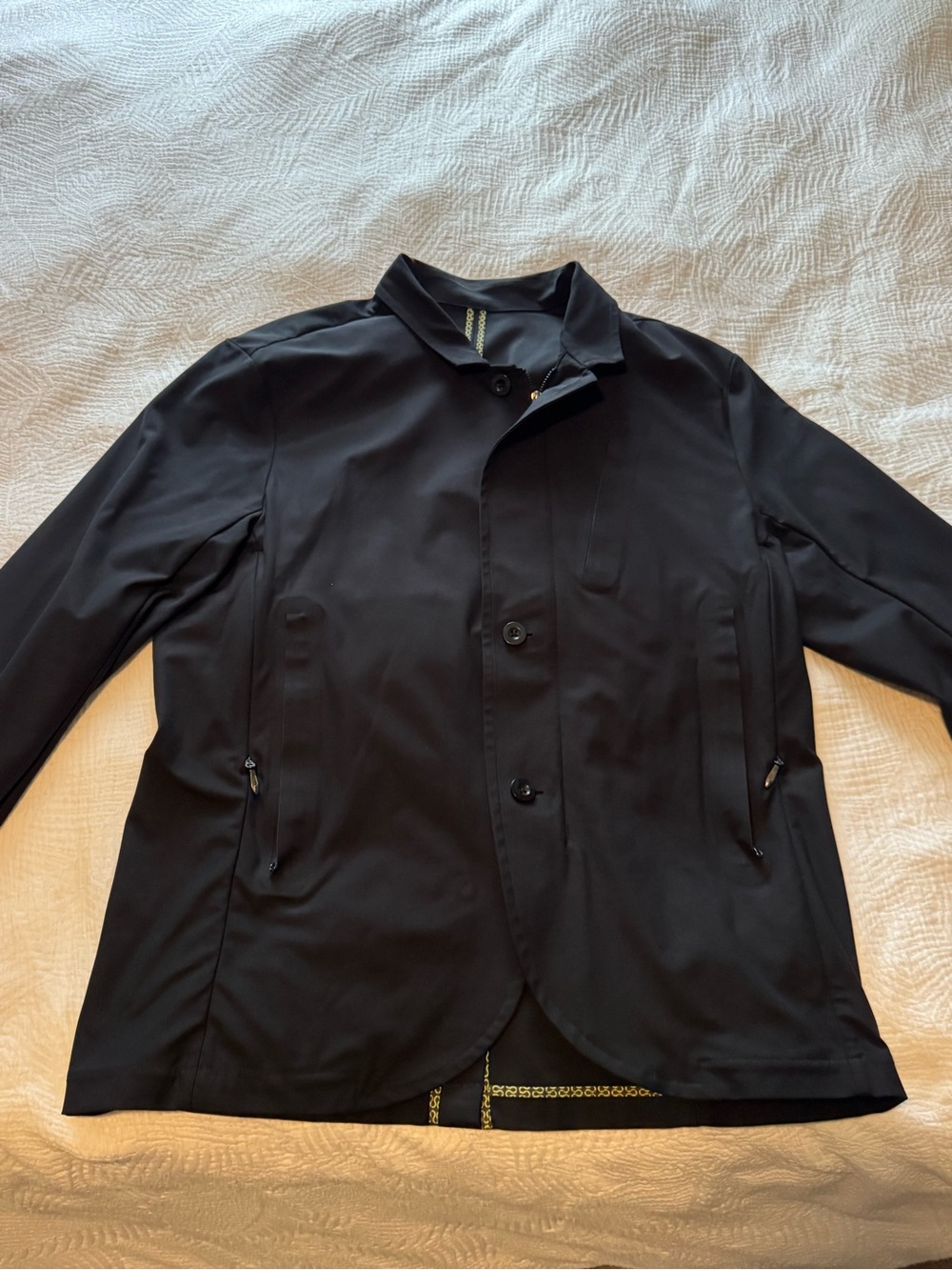 lululemon athletica Black Lightweight Shirt Jacket with Zip Pockets